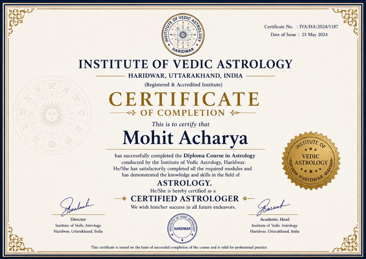 Astrologer Certificate